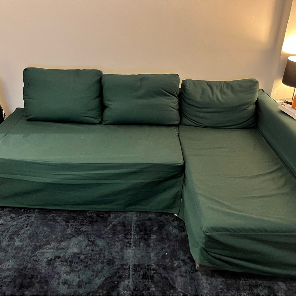 Bemz Green Friheten RIGHT couch cover